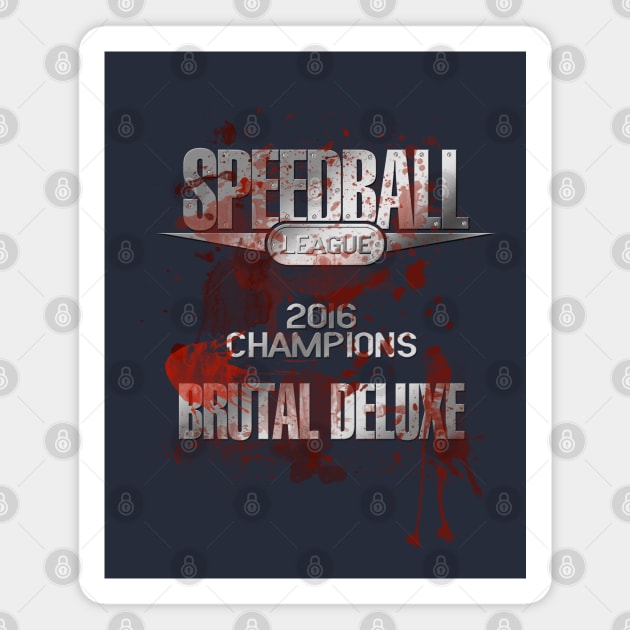 Brutal Deluxe (Front and Back Print) Magnet by RetroCheshire